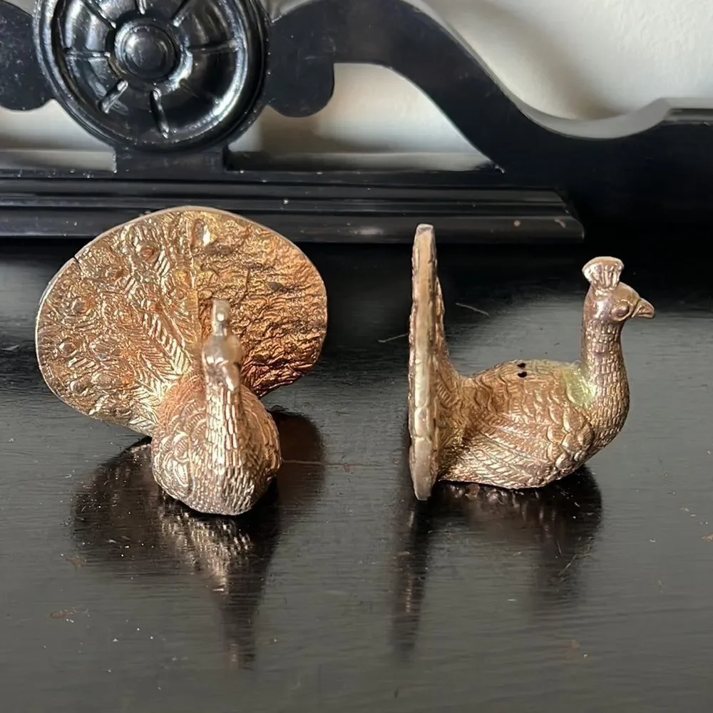 Pottery Barn Peacock Salt and Pepper Shakers